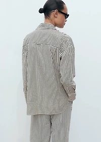 Striped textured shirt