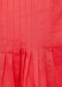 Ramie pleated skirt