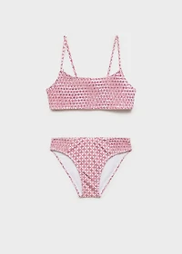 Floral ruffled bikini