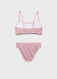 Floral ruffled bikini