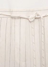 Striped combined knitted jumpsuit