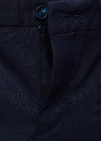 Pique suit pants
