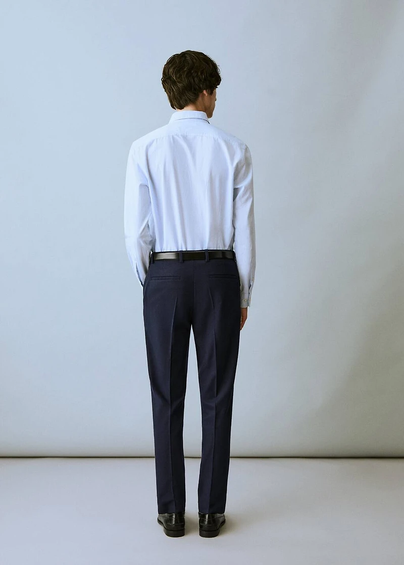 Pique suit pants