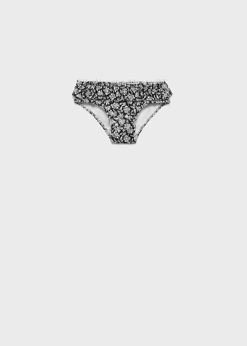 Printed bikini bottom