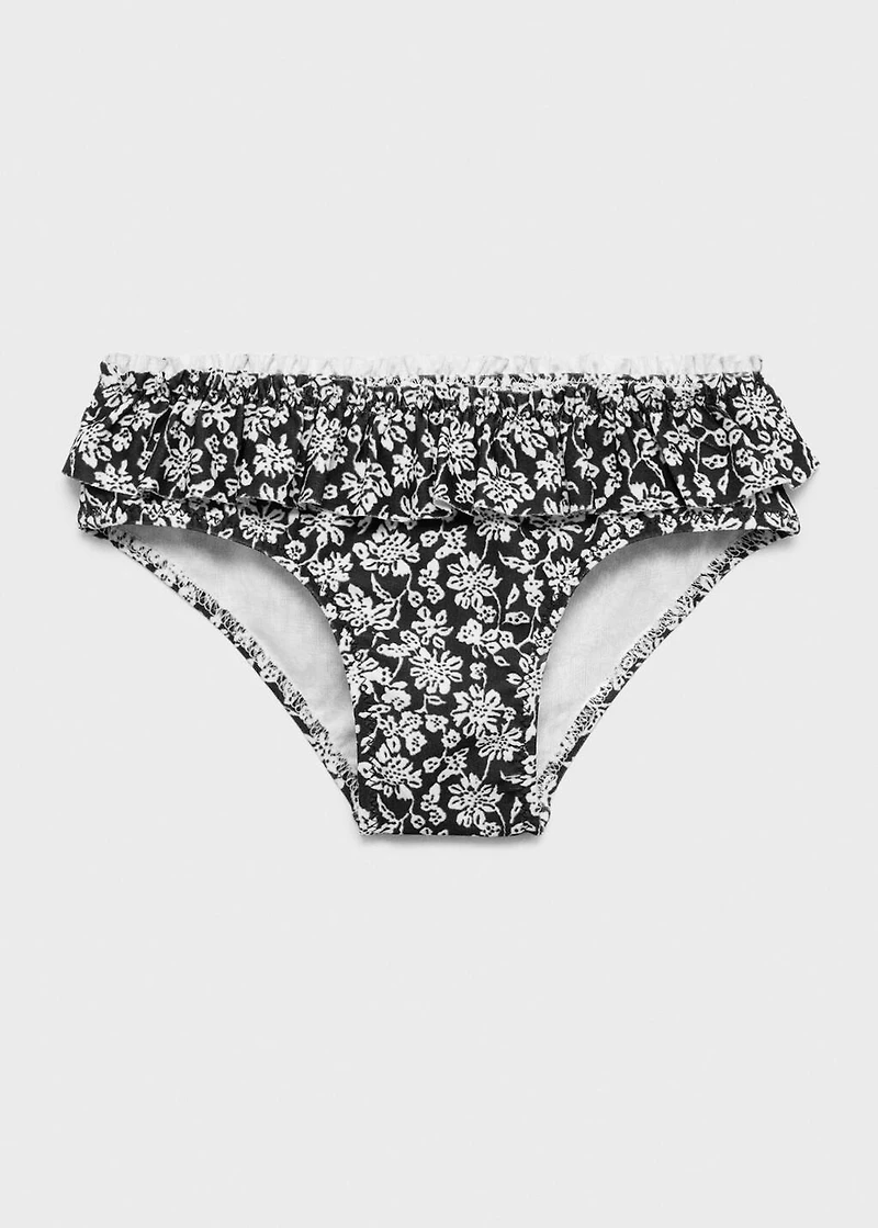 Printed bikini bottom