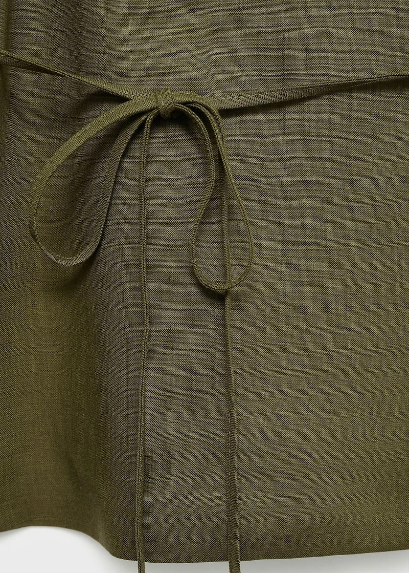 Lyocell wrap top