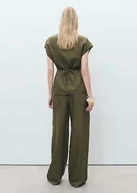 Lyocell wrap top