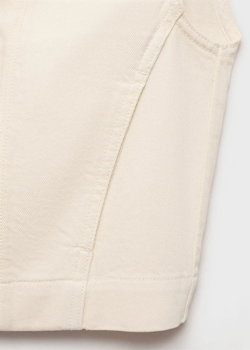Denim-effect vest