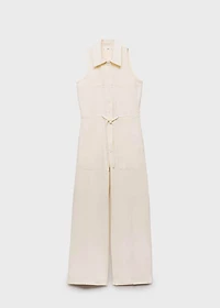 Long denim jumpsuit