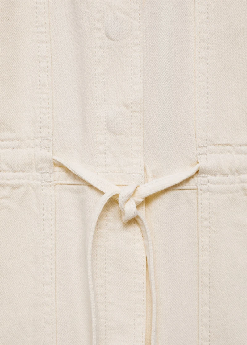 Long denim jumpsuit