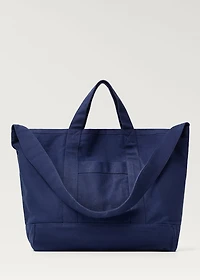 Plain cotton beach bag