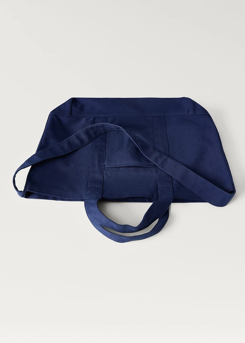 Plain cotton beach bag