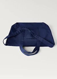 Plain cotton beach bag
