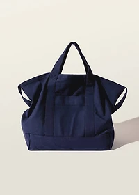 Plain cotton beach bag