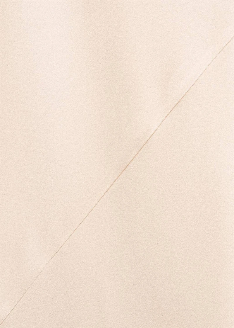 Asymmetrical bow-neck dress