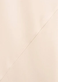 Asymmetrical bow-neck dress