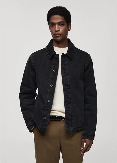 Dark-wash denim jacket