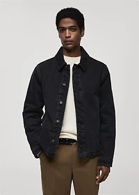 Dark-wash denim jacket