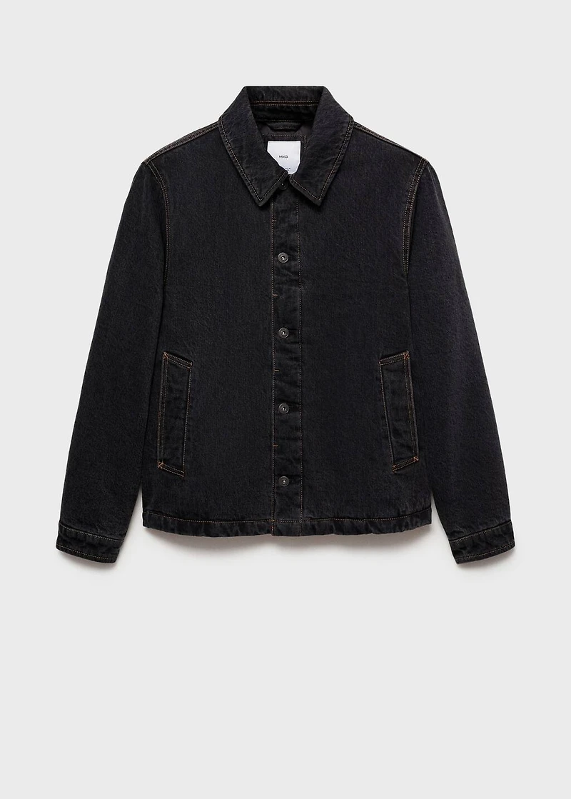 Dark-wash denim jacket