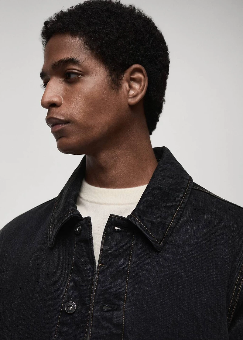 Dark-wash denim jacket