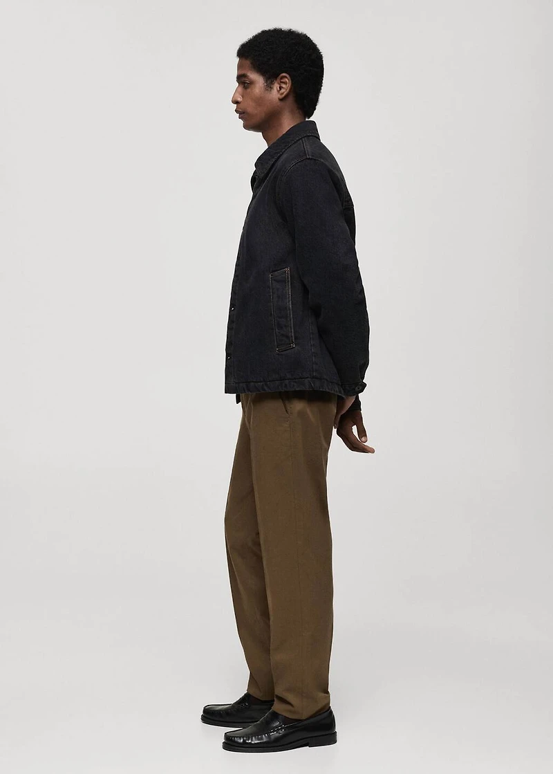 Dark-wash denim jacket
