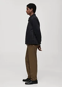 Dark-wash denim jacket