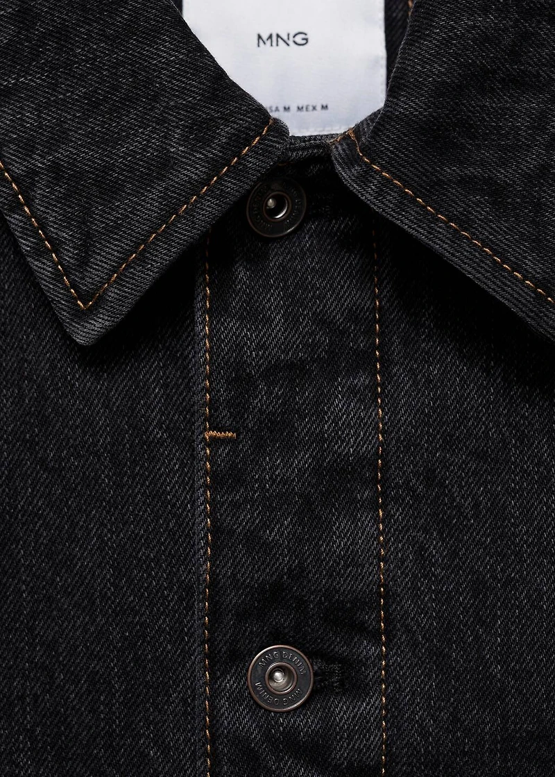 Dark-wash denim jacket