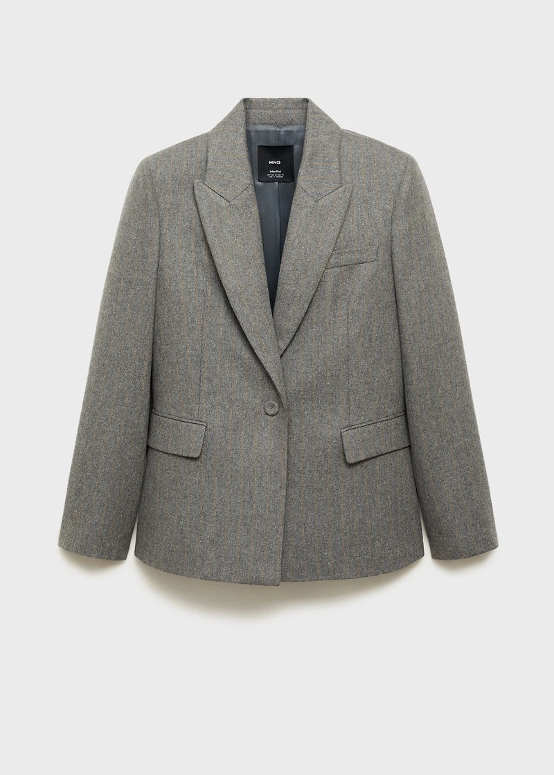 Virgin wool suit jacket