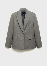 Virgin wool suit jacket