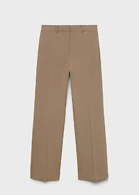 Straight mid-rise pants