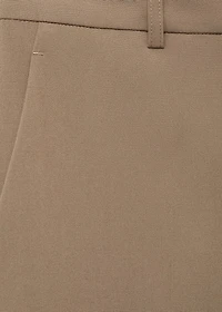 Straight mid-rise pants