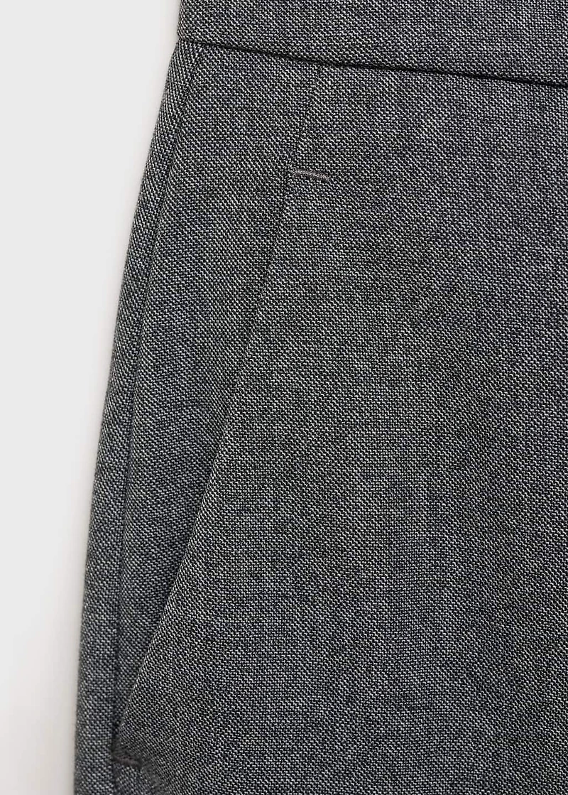 Straight mid-rise pants