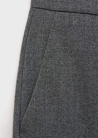 Straight mid-rise pants