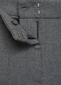 Straight mid-rise pants