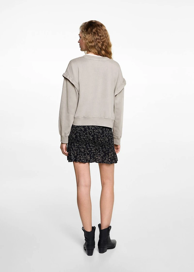 Shoulder seam sweatshirt