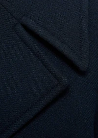 Wool-blend jacket with maxi lapels