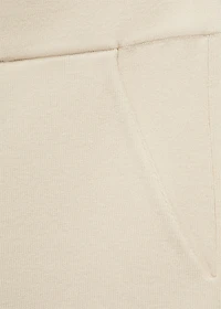 Ribbed knitted shorts