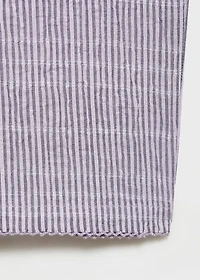 Cotton striped woven seersucker pants