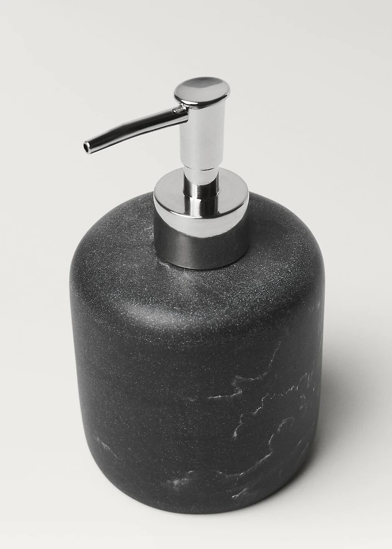 Soap dispenser with marble effect