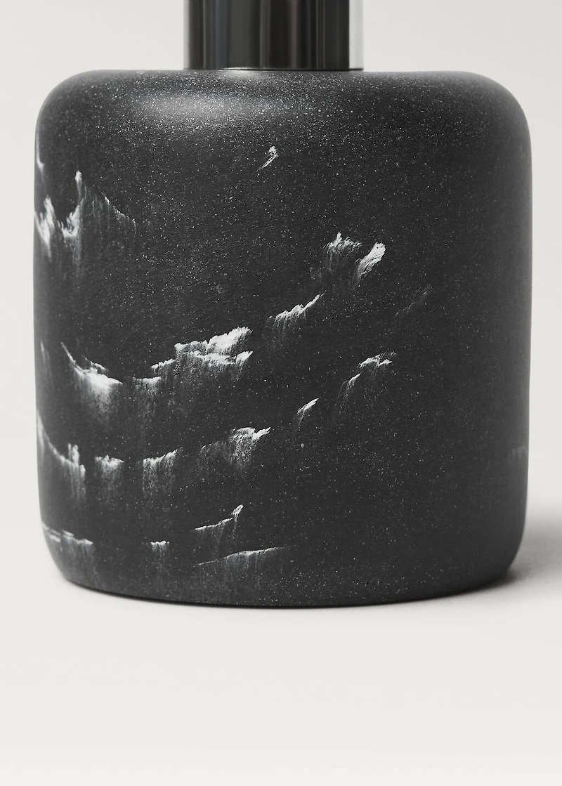 Soap dispenser with marble effect