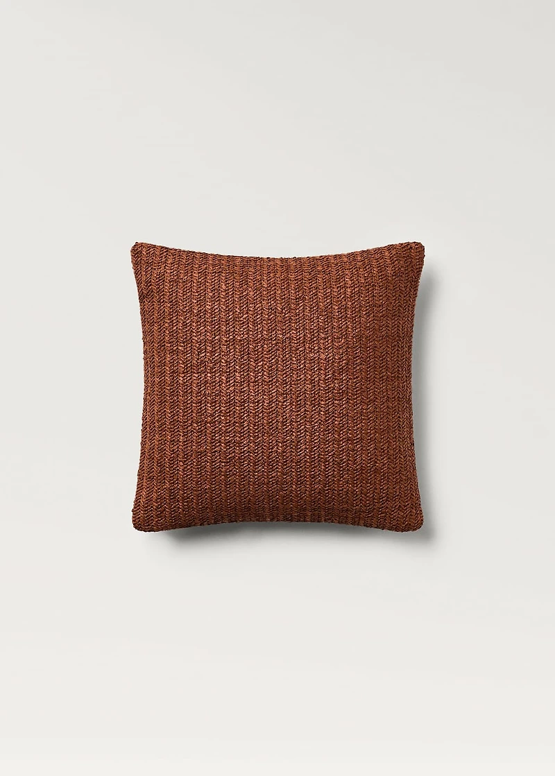 Braided-design cushion cover 45x45 cm