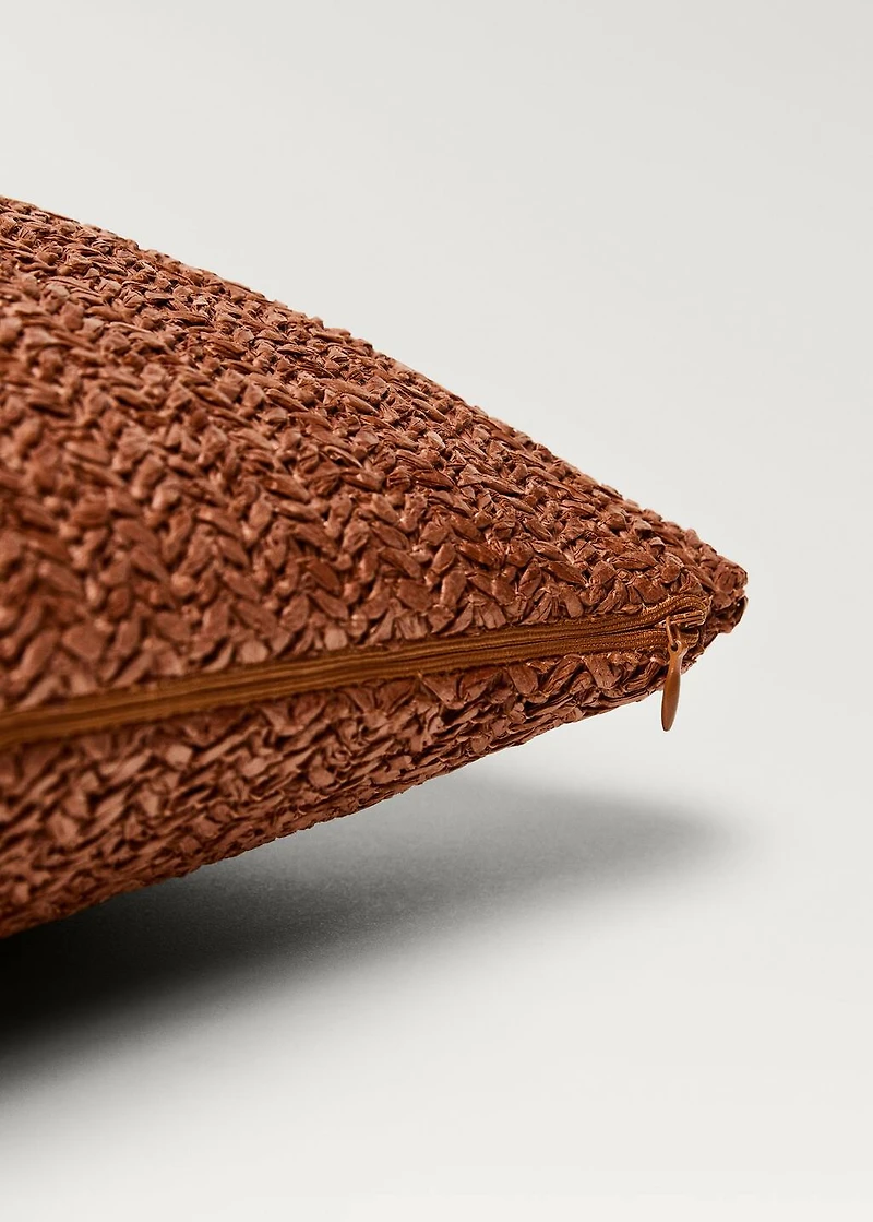 Braided-design cushion cover 45x45 cm