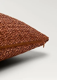 Braided-design cushion cover 45x45 cm