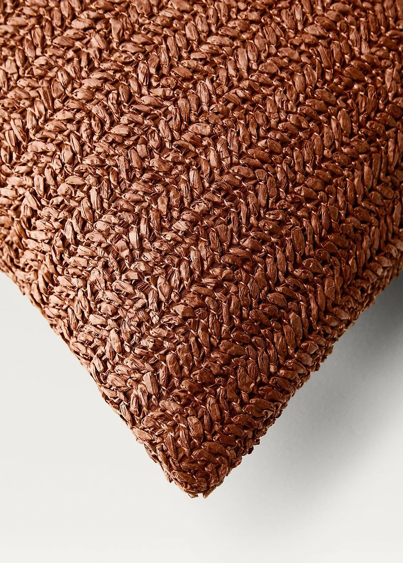 Braided-design cushion cover 45x45 cm