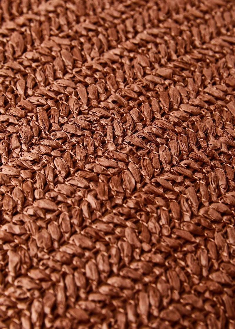 Braided-design cushion cover 45x45 cm