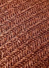 Braided-design cushion cover 45x45 cm