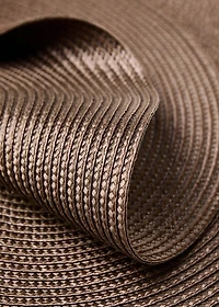 Round embossed textured placemats