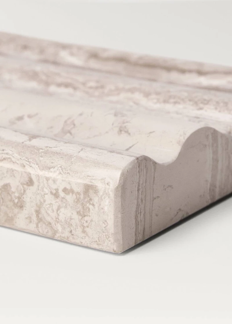 Marble soap dish