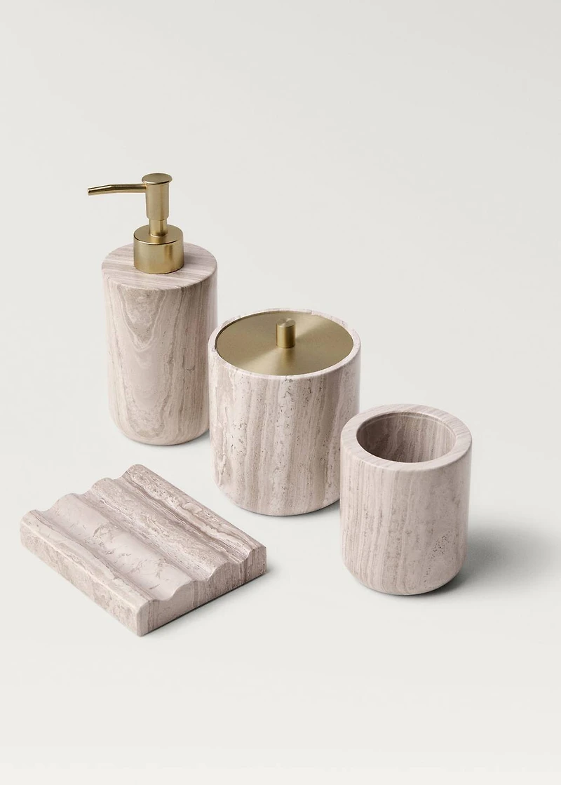 Marble soap dish