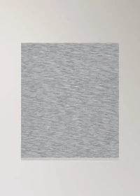 Cotton yarn-dyed melange table runner